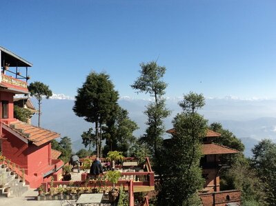 Hotel View Point uitzicht Nagarkot Nepal