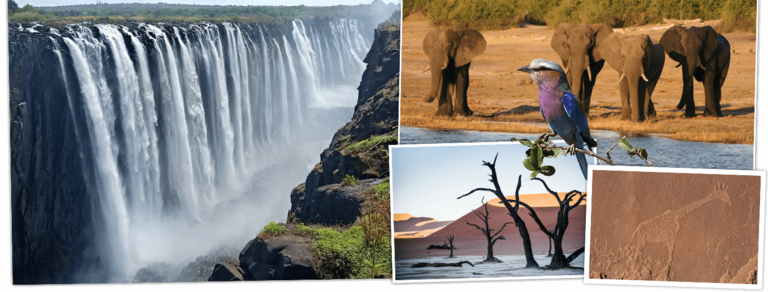 Overzicht Namibië, Botswana & Victoria watervallen rondreizen van Djoser