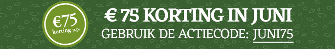 €75 korting in juni. Gebruik de actiecode: JUNI75.