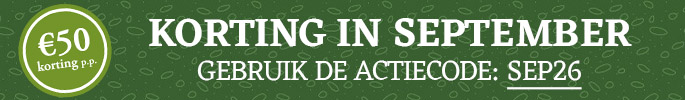 €50 korting in september. Gebruik de actiecode: SEP26