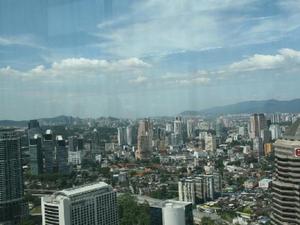 Uitzicht van uit de Petronas toren