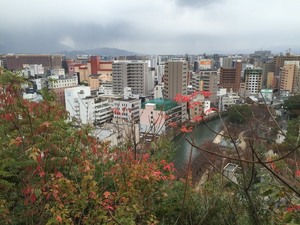 Uitzicht vanaf Arcos Fukuoka