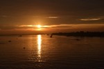 Omdat zonsopkomst zo mooi is op de mekongrivier