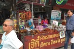 Markt op weg naar Uthai Thani