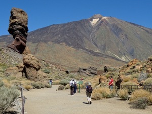 Uitzicht op de top van El Teide-vulkaan