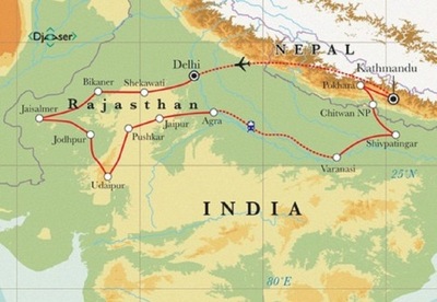 Noord-India, Rajasthan & Nepal, 30 dagen