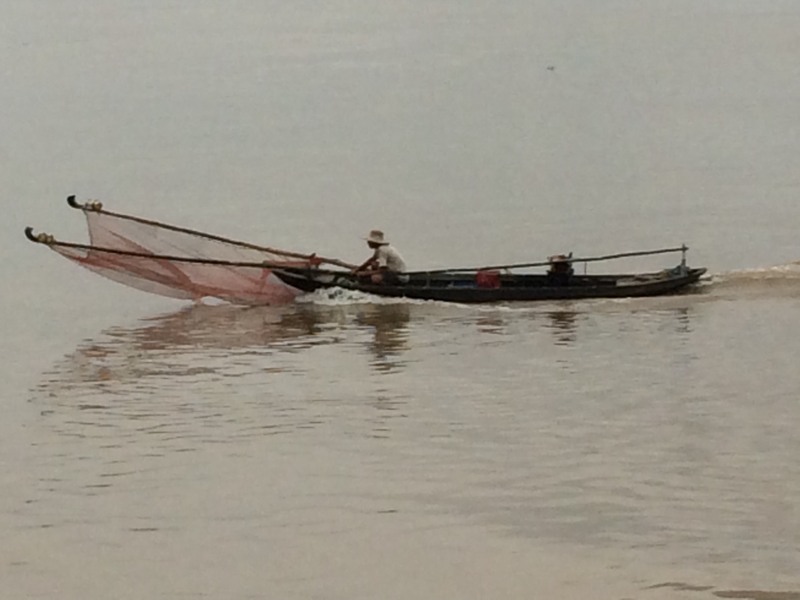 Vissen op de Mekong