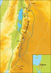 Routekaart Wandelreis Jordanië, 9 dagen