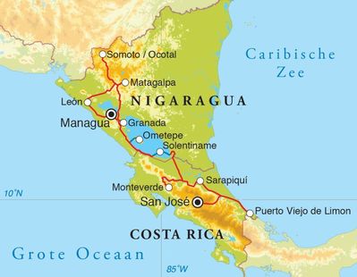 Reisschema nicaragua