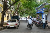 Straatbeeld Pondicherry Zuid India Djoser