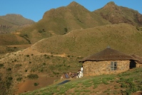 Zuid Afrika Lesotho landschap Djoser