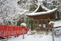 Sneeuw tempeltje Japan