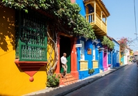 Cartagena straat Colombia