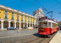 Alfama wijk Lissabon Portugal