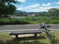 Arashiyama East Park fiets Kyoto Japan