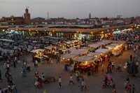 Djemaa el-Fna-plein Marrakech Marokko Djoser