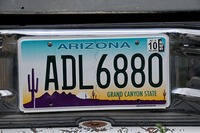 License plate auro America