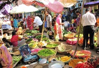 Markt eten India