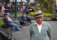 Man Quito Ecuador