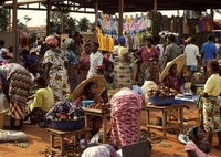 Ghana Kumasi markt Djoser