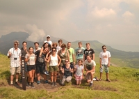 Mt. Aso family groep Japan