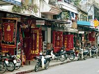 Straat Hanoi Vietnam