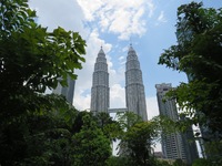 Foto van de Petronas-torens in Kuala Lumpur, Maleisië