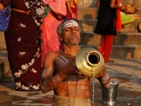 Ritueel bad Varanasi India