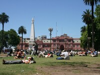 Plaza de Mayo in Buenos Aires Argentinie