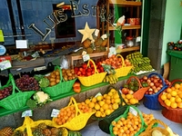 Marktkraam Ponta Delgada Sao Miguel Azoren Djoser