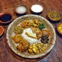 Newari maaltijd Nepal