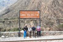 Bord begin Inka Trail Peru