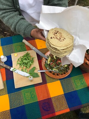 Mexicaanse tortillas eten
