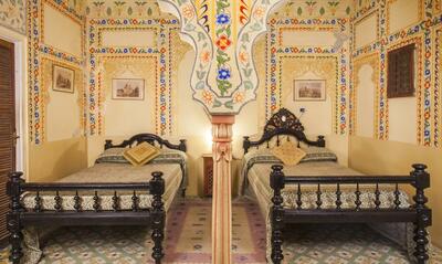Slaapkamer Bissau Palace Jaipur India Djoser