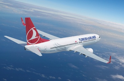 Turkish Ailines india en nepal luchtvaartmaatschappij Djosr 
