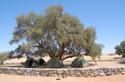 Campsite camping Sossus Oasis Sesriem Namibië Djoser