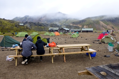 Bank camping IJsland