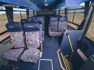 Bus binnenkant Zuid-Afrika