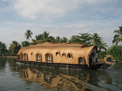 Rijstboot/houseboat Kerala Zuid-India Djoser