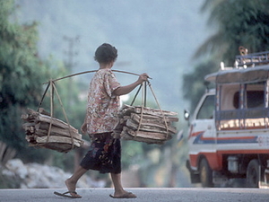 Laos - straatbeeld