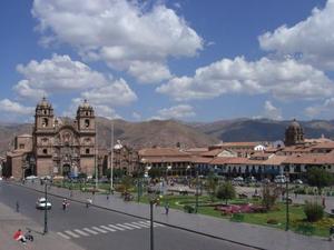 Cusco - Het centrale plein in Cusco