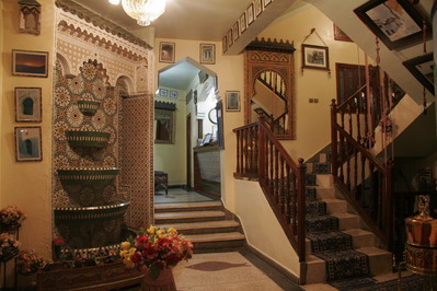 Marokko djoser hotel lobby accommodatie 