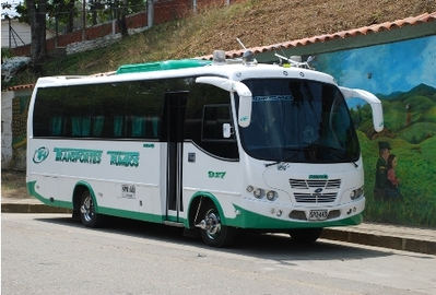 Colombia bus vervoersmiddel rondreis Djoser