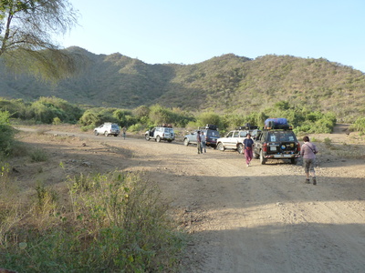 Ethiopië weg minivan Djoser