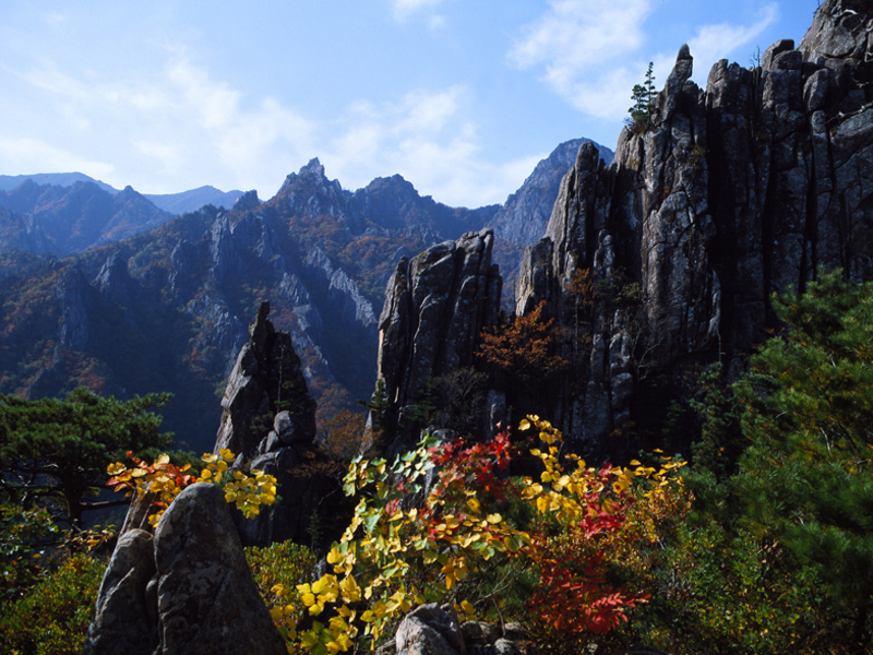 Seoraksan nationaal park 'Buddha in de Alpen'