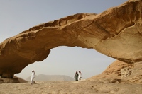 Jordanie Wadi Rum Woestijn rotsformaties zandsteen Djoser 
