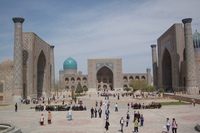 Plein Registan Samarkand Oezbekistan