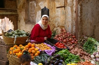 Marokko markt fes Djoser groente en fruit