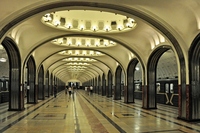 Rusland Moskou metrostelsel Gorki Park Djoser 