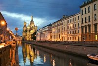 Sint-Petersburg gracht Rusland